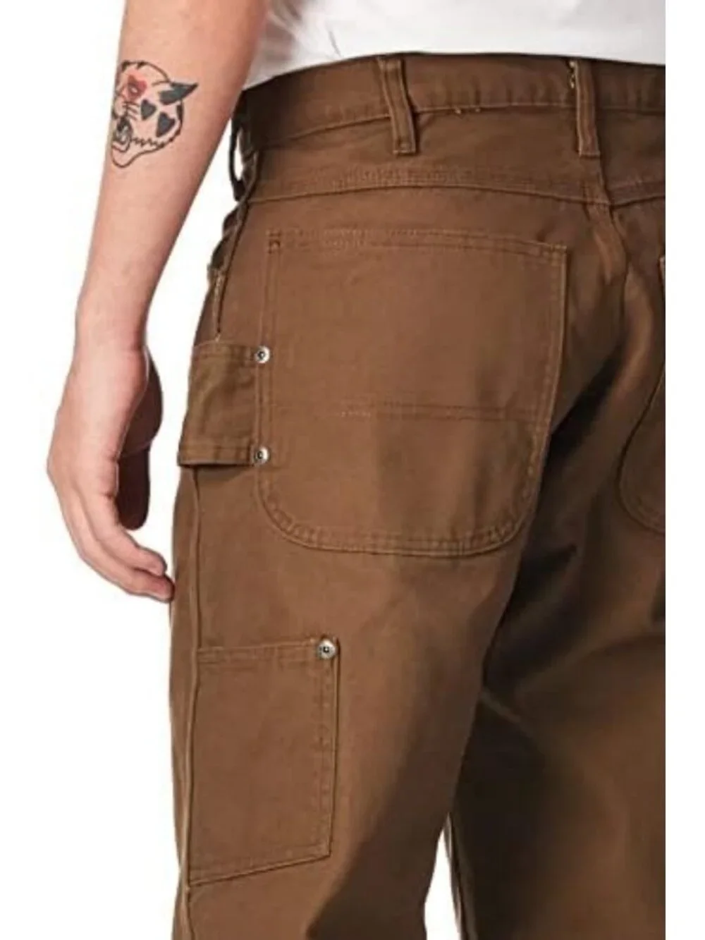 Relaxed Fit Sanded Duck Carpenter Jeans for Men | Durable Workwear & Comfort